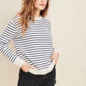 Jenni Kayne Cotton Cashmere Stripes Sweater
